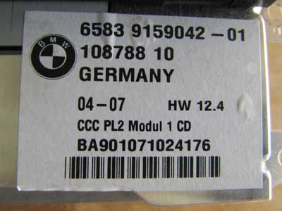 BMW DVD Player Radio Stereo Head Unit 65839159042 E90 323i 328i 330i 335i M35